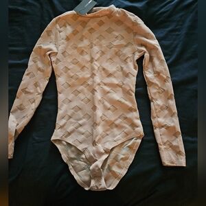 Long sleeve nude bodysuit